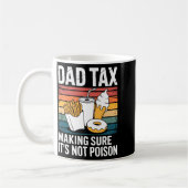 Funny Fast Food Ison Tester Gift Retro Dad Tax  コーヒーマグカップ (左)