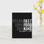 Funny Fast Food Lovers Gift For Foodie Fans And Ad カード (黄色い花)