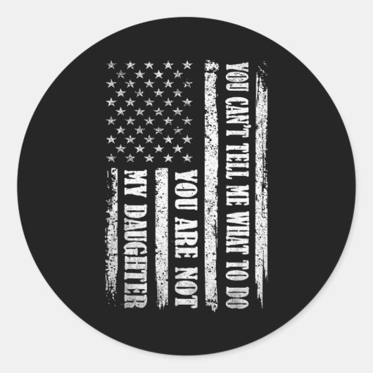 Funny Father Day Design For Daddy Papa Men From Da ラウンドシール (正面)