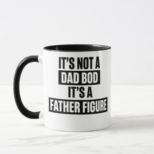 Funny Father Figure Dad Bod Coffee Mug Gift マグカップ (左)