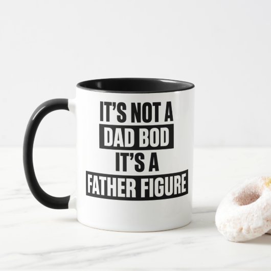 Funny Father Figure Dad Bod Coffee Mug Gift マグカップ (ドーナツ)