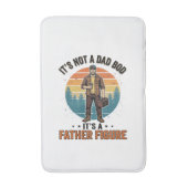 Funny Father Figure Vintage Dad Humor Shirt Design バスマット (正面縦)