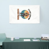 Funny Father Figure Vintage Dad Humor Shirt Design 横断幕 (トレードショー)