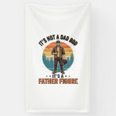 Funny Father Figure Vintage Dad Humor Shirt Design 横断幕 (縦)