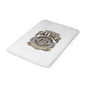 Funny Father Fist Bump Vintage Engraving Shirt Des バスマット (アングル)