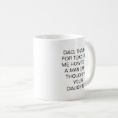 Funny Father Gift Quote Mug Daughter コーヒーマグカップ (正面右)
