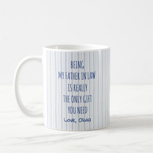Funny Father In Law Mug コーヒーマグカップ (左)