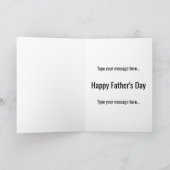 Funny Father's Day | A Genius of a Dad カード (内部)