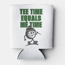 Funny Fathers Day Golf Dad Tee Time Equals Me Time 缶クーラー