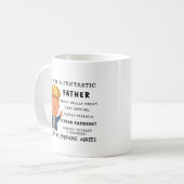 Funny Fathers Day Mug - Donald Trump Saying コーヒーマグカップ (正面左)