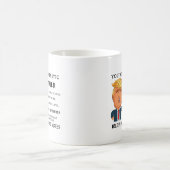 Funny Fathers Day Mug - Donald Trump Saying コーヒーマグカップ (中央)