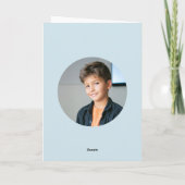 Funny Favorite Child Mother's Day Trophy Photo カード (裏面)