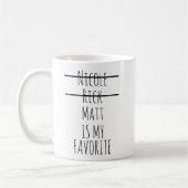 Funny Favorite Child mug,Personalized Dad Mug コーヒーマグカップ (左)
