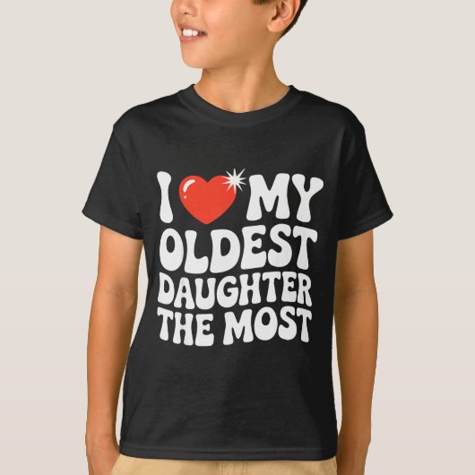 Funny Favorite Oldest Daughter Proud Parent Senior Tシャツ (正面)