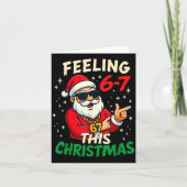 Funny Feeling 67 This Christmas Six Seven Meme Kid カード (正面)