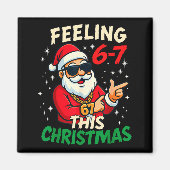 Funny Feeling 67 This Christmas Six Seven Meme Kid マグネット (正面)