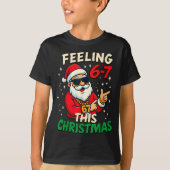 Funny Feeling 67 This Christmas Six Seven Meme Kid Tシャツ (正面)