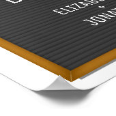 Funny Felt Letter Board Your Custom Text ポスター (角)