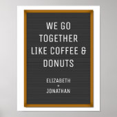 Funny Felt Letter Board Your Custom Text  ポスター (正面)