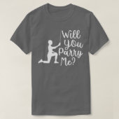 Funny Fencer Fencing Groom Bride Rapier Saber Duel Tシャツ (デザイン正面)