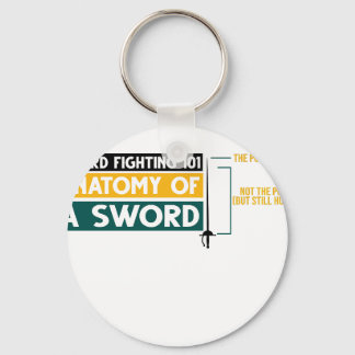 Funny Fencing Anatomy Sword Fighting Fencer T-Shir キーホルダー