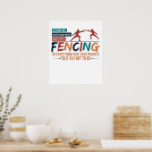 Funny Fencing Fencer Tee - Everything Your Parents ポスター (キッチン)