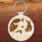 Funny Fencing I Would Rather Be Fencing キーホルダー (正面)