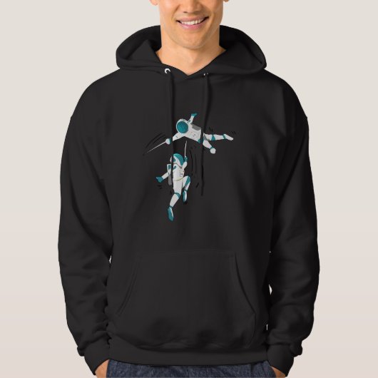 funny-fencing-in-space-gift-for-a-fencer-t-shirt_B パーカ (正面)