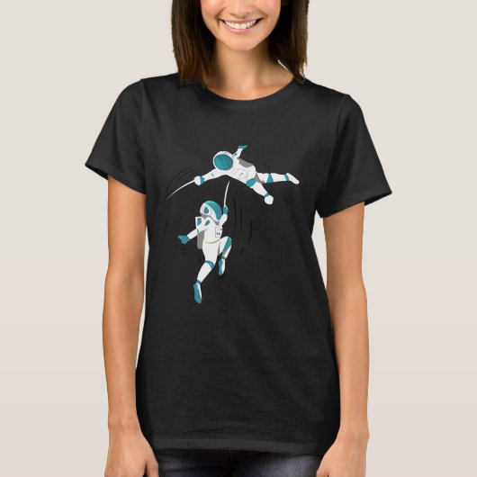 funny-fencing-in-space-gift-for-a-fencer-t-shirt_B Tシャツ (正面)