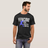 Funny Fencing T-Shirt Swordsmanship T-shirt -Sword Tシャツ (正面フル)