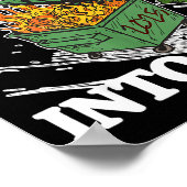 Funny Feral Raccoon Rollin' Into 2026 Happy New Ye ポスター (角)