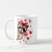 Funny Feral Raccoon Valentine's Day Sarcastic Humo コーヒーマグカップ (左)