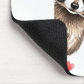 Funny Feral Raccoon Valentine's Day Sarcastic Humo マウスパッド (コーナー)