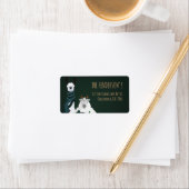  Funny Festive Chic Llama & Sheep Return Address ラベル (インサイチュ)