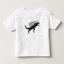 Funny Festive Dino Christmas トドラーTシャツ