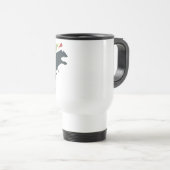 Funny Festive Dino Christmas トラベルマグ (正面右)