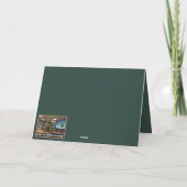 Funny festive period Christmas カード (裏面)