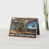 Funny festive period Christmas カード (正面)