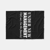 Funny Fiancee Under New Management Matching Fiance フリースブランケット (正面(横))