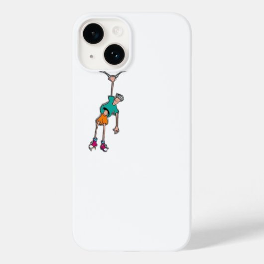 Funny Fido Dido Hanging Character Case-Mate iPhoneケース (裏面)