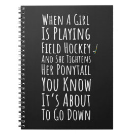 Funny Field Hockey Gifts Sports Player Girls Women ノートブック