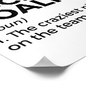 Funny Field Hockey Goalie Definition Men Women _1  ポスター (角)