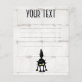 Funny Fierce Black Cat Cartoon  チラシ (裏面)