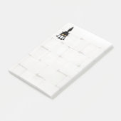 Funny Fierce Black Cat Cartoon  ポストイット (アングル)