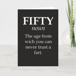 Funny Fifty Birthday Cards Joke 50th Humorous カード