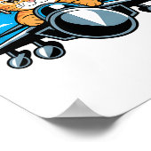 Funny Fighter Jet Cat Lot Aviation Humor For Cat L ポスター (角)