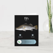 Funny Fih Calling, Fih Incoming Call Meme, Fih Fis カード (正面)