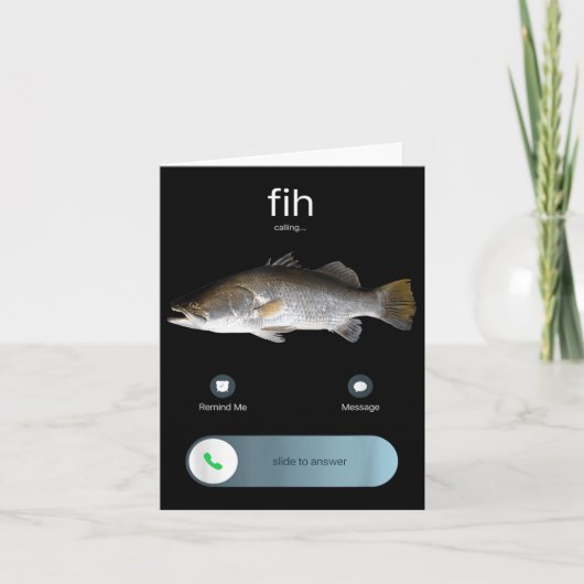Funny Fih Calling, Fih Incoming Call Meme, Fih Fis カード (正面)
