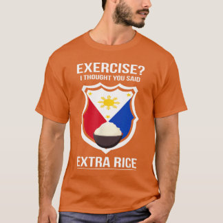 Funny Filipina Filipino Food Joke Rice Philippines Tシャツ