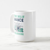 Funny Finance Mug Business Office Coworker Blue コーヒーマグカップ (正面左)